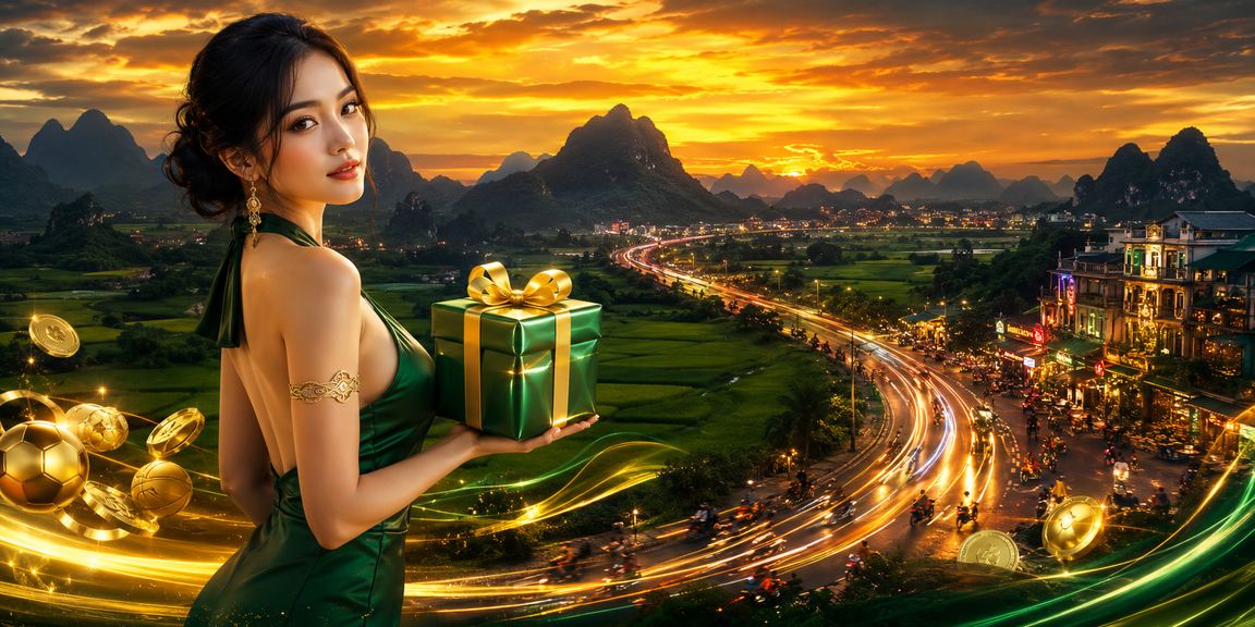 Màn hình cá cược thể thao sáng neon tại Ninh Bình về đêm